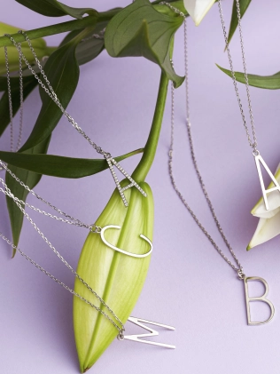 Подвеска серебряная Буква В Youko 2