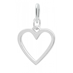 Кулон серебряный Сердце контур Youko конструктор