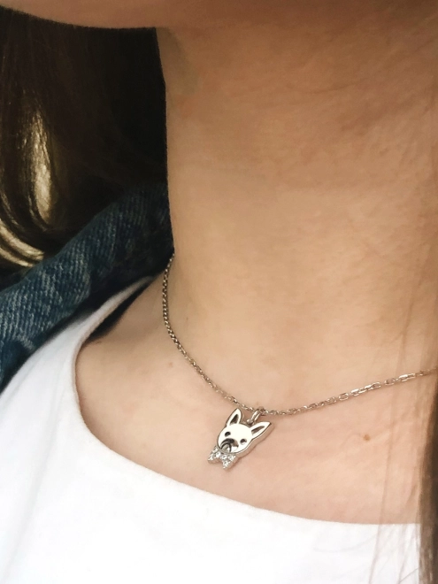 Підвіска срібна Бульдог Кексик Youko