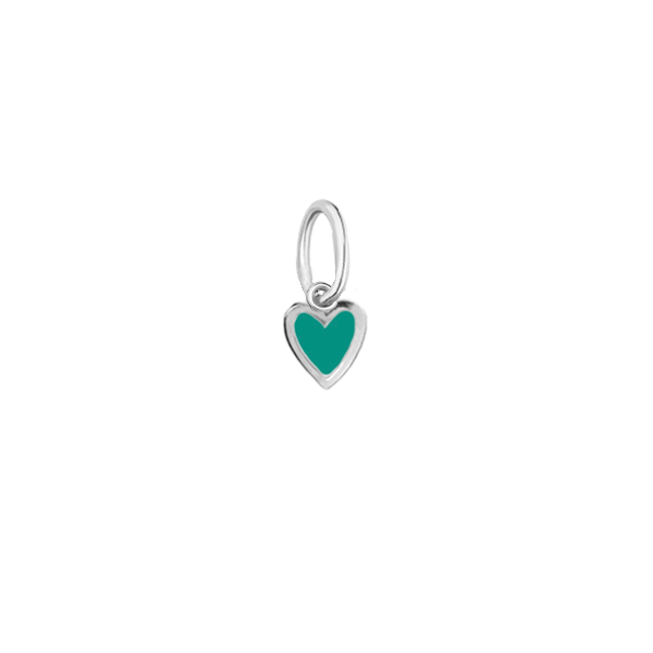 Кулон серебряный Сердце маленькое с эмалью Youko тиффани конструктор