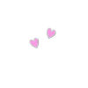 Сережки срібні Серце з емаллю Youko рожеве