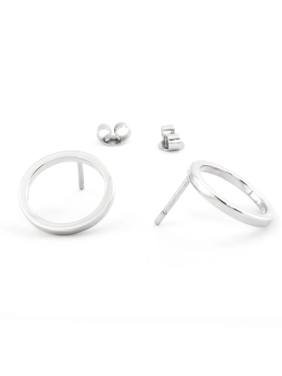 Сережки срібні Геометрія Коло 15 мм Youko 2