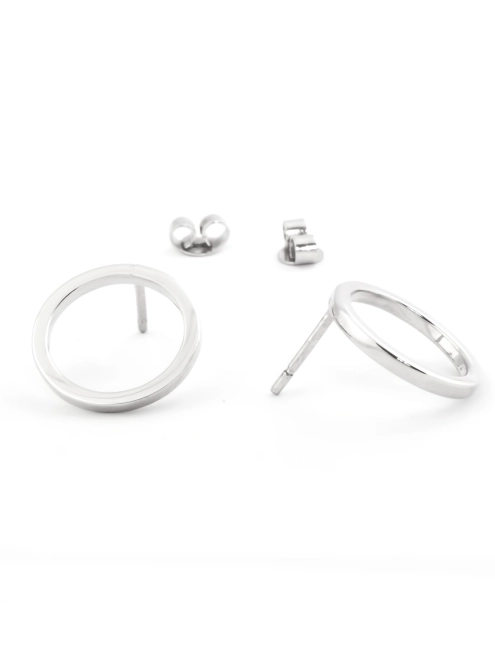 Сережки срібні Геометрія Коло 15 мм Youko