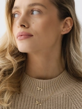 Підвіска срібна Птах з Серцем Youko жовта позолота