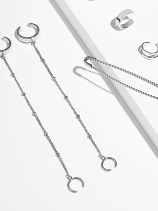 Серьги серебряные Каффа двойная Youko 2