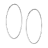 Сережки срібні Кільця Прості 6.0 см Youko