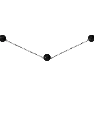 Подвеска Обсидианы 6 мм короткая 2