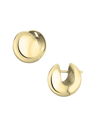 Сережки срібні Сфери дві половинки маленькі позолота 2