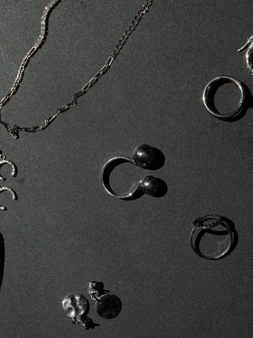 Каблучка срібна Дві Сфери 12 і 10 мм Youko