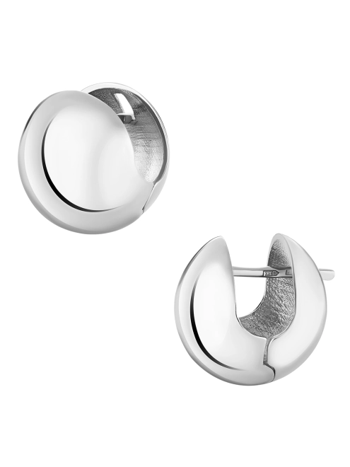 Сережки срібні Сфери дві половинки маленькі Youko
