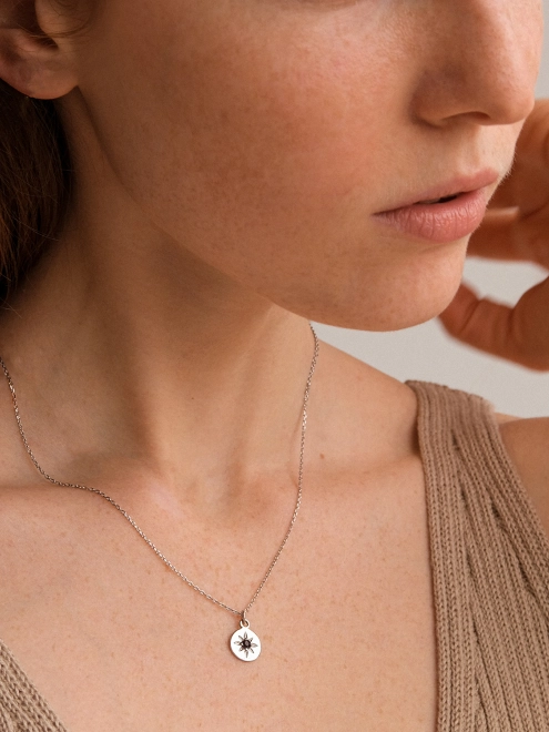 Подвеска серебряная Роза Ветров Youko - купить в интернет-магазине Youko – цена в Украине, отзывы, фото