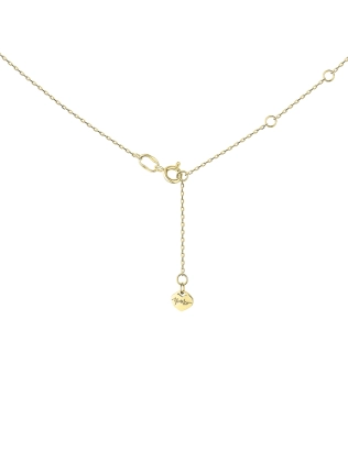 Підвіска срібна Нескінченність із Серцем Youko у жовтій позолоті 2