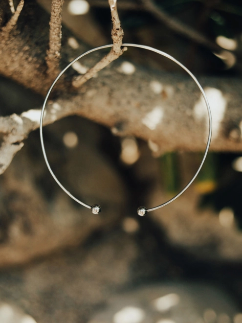 Підвіска срібна Бангл 6 мм Youko