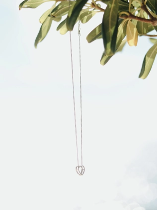 Підвіска срібна Серце Сяюче Youko 2