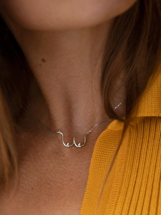 Подвеска серебряная Бюст Youko 2