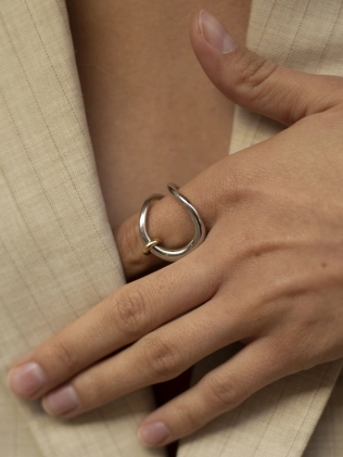 Каблучка cрібна Кобра Youko 2