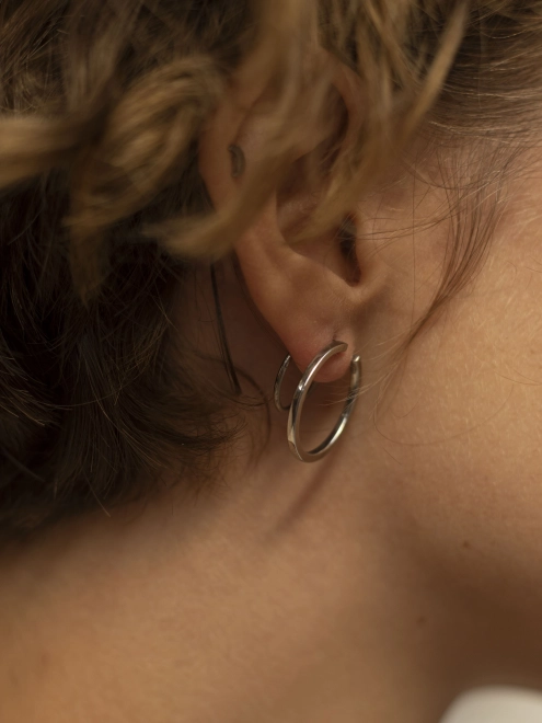 Серьги серебряные Барабан Youko