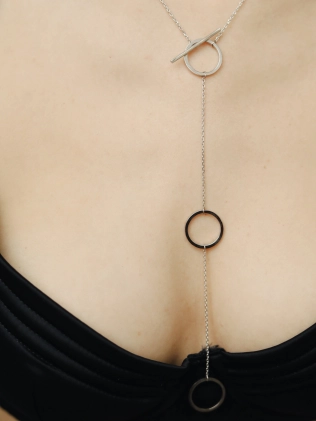 Подвеска серебряная Геометрия 3 круга (сотуар) Youko 2