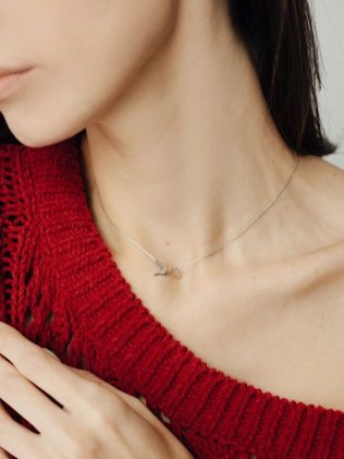 Підвіска срібна Птах із Серцем Youko - купити в інтернет-магазині Youko – ціни в Україні, відгуки, фото. 2