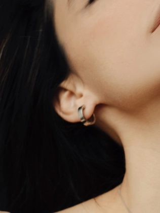 Сережки срібні Болт Великі Youko 2