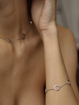 Підвіска срібна Вісім кіл 7 мм Youko 2