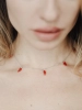 Подвеска серебряная Перчики подвесные Красные Youko
