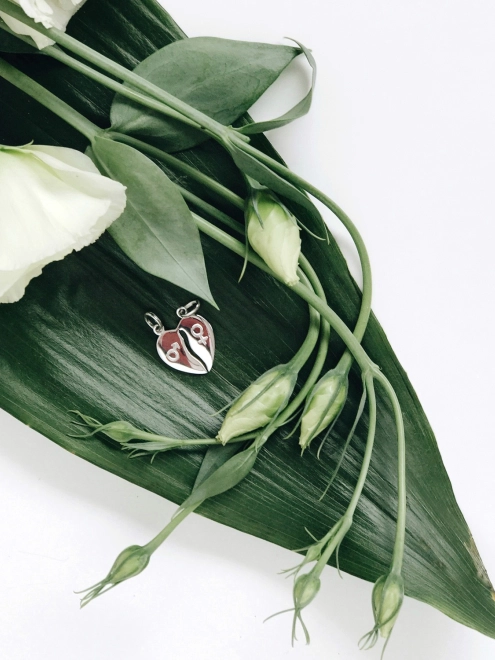 Кулон срібний Серце на розлом Youko