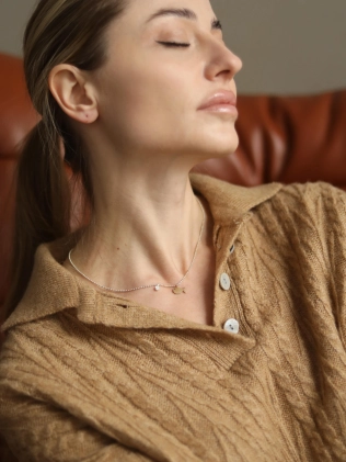 Подвеска серебряная Рыбка с цирконом Youko 2