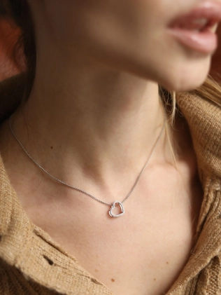 Підвіска срібна Серце Сяюче Youko 2