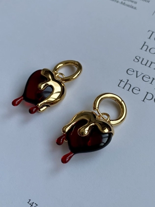 Сережки Біжутерія Серце Сальвадора Youko 2