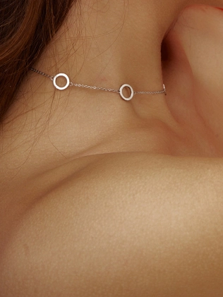 Подвеска серебряная Восемь кругов 7 мм Youko 2