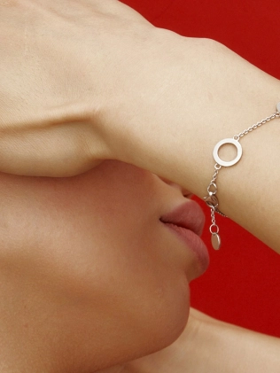 Браслет серебряный 5 кругов 7 мм Youko 2