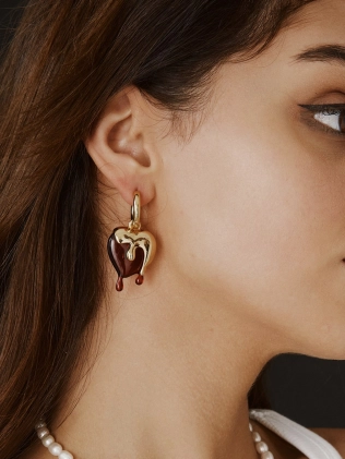 Серьги Бижутерия Сердце Сальвадора Youko 2