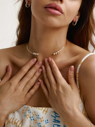 Підвіска срібна Бангл з Кулями Youko 2