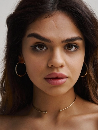 Підвіска срібна Бангл 6 мм Youko жовта позолота 2