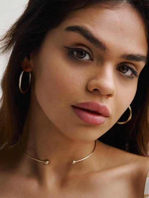 Подвеска серебряная Бангл 6 мм Youko желтая позолота