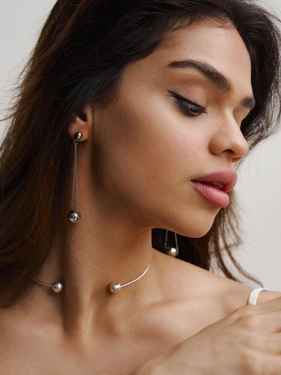 Підвіска срібна Бангл 10 мм Youko 2