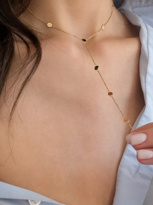 Підвіска срібна Сотуар Монети Youko жовта позолота 2