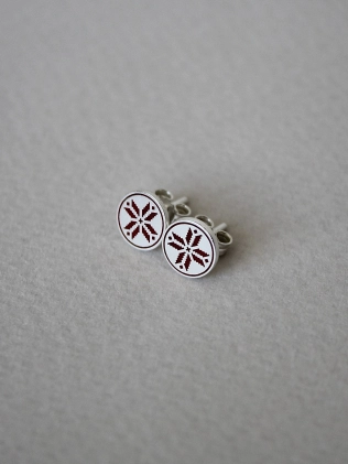 Сережки срібні Монети З орнаментом Алатир (10 мм) Youko - купити в інтернет-магазині Youko (Юко) – ціни в Україні, відгуки, фото 2