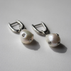 Сережки срібні Підвісні Перли З Цирконами Youko