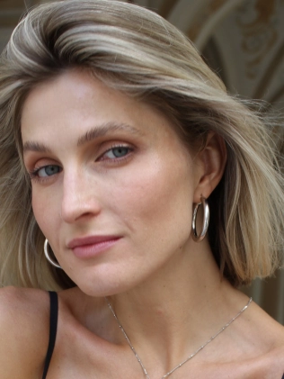 Сережки срібні Кільця Широкі 4.0 см Youko англійський замок 2