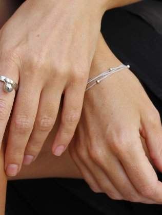 Кольцо серебряное Шар 15 мм Youko 2