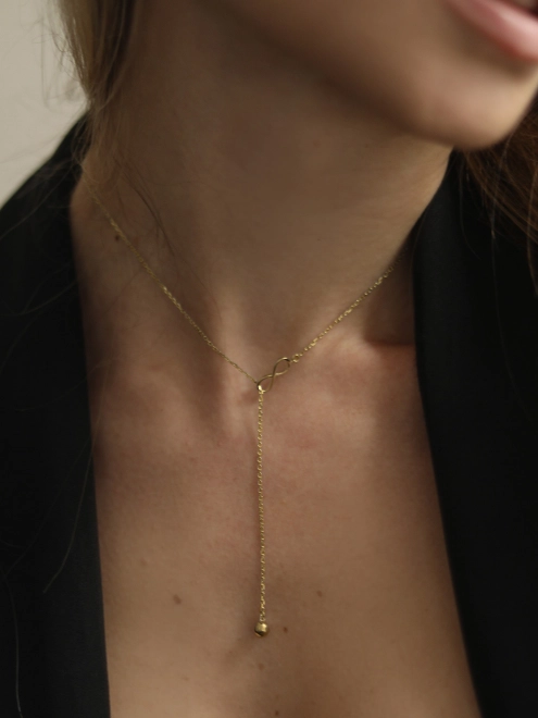 Підвіска Нескінченність із Шаром Youko у жовтій позолоті