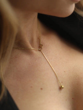 Підвіска Нескінченність із Шаром Youko у жовтій позолоті - купити в інтернет-магазині Youko (Юко) – ціни в Україні, відгуки, фот 2