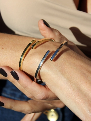 Браслет серебряный Бангл Спираль Youko 2