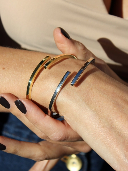 Браслет серебряный Бангл Спираль Youko