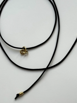 Подвес серебряный Шнурок Тринити Youko желтая позолота 2