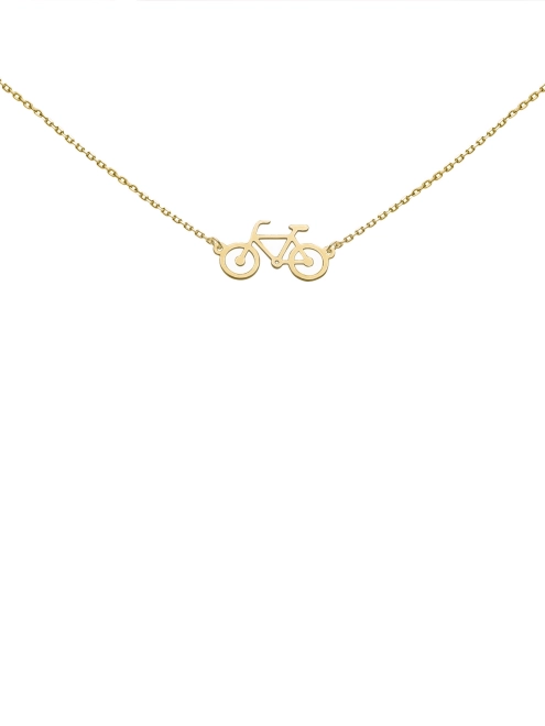 Підвіска срібна Велосипед в позолоті Youko