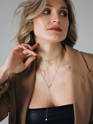 Підвіска срібна Сотуар Серце З Зернятком Youko - купити в інтернет-магазині Youko (Юко) – ціни, відгуки, фото 2