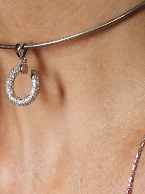 Подвеска серебряная Бангл Простой Youko